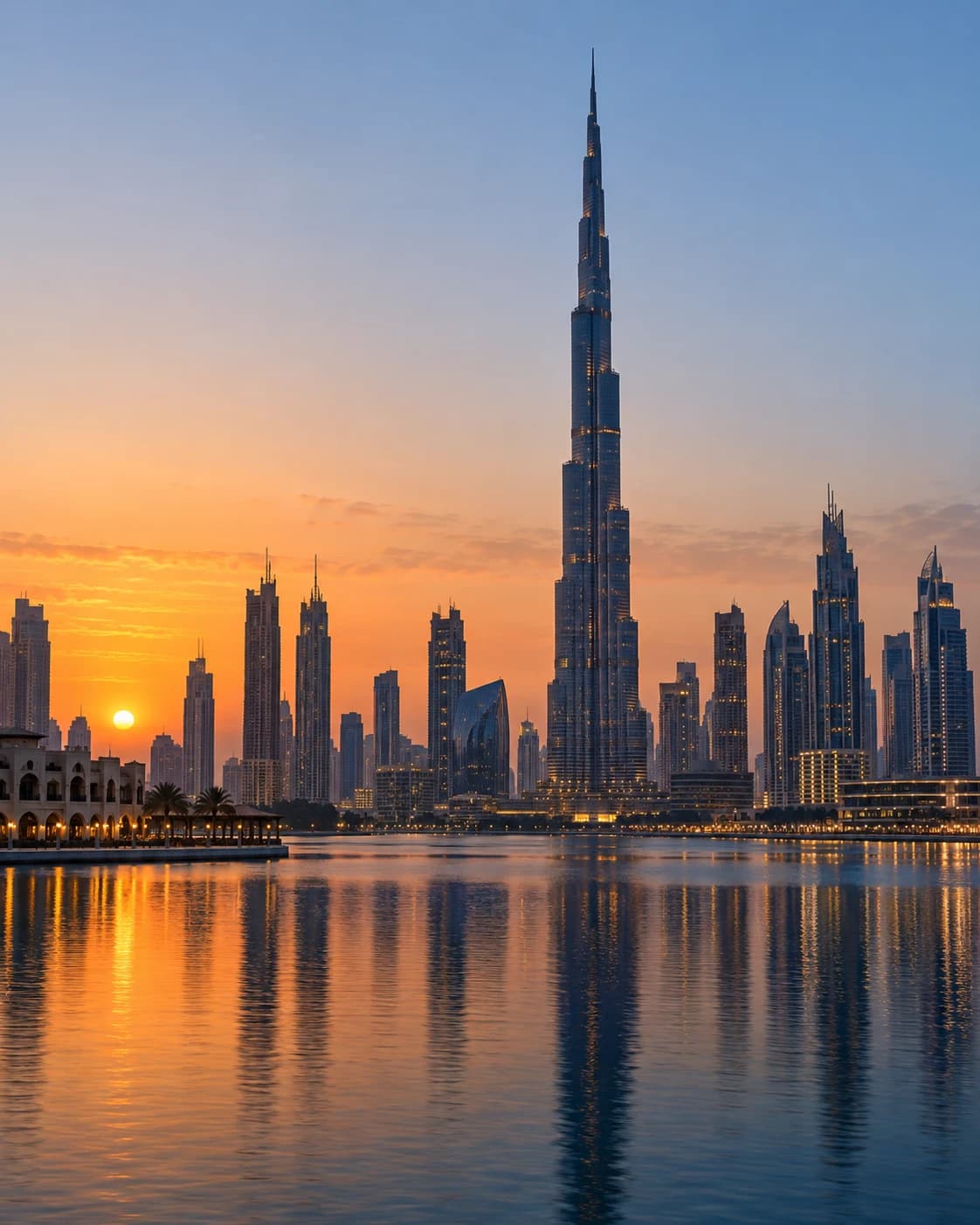 Dubai Towers bei Sonnenuntergang